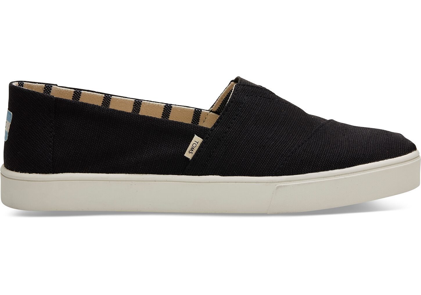 Toms Venice Canvas Cupsole Classics - Mens Alpargata Espadrilles - Black - NZ - 196240SNE